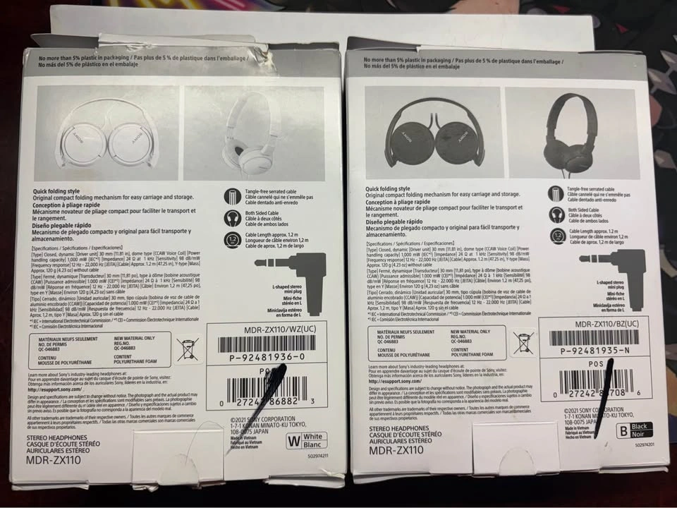 Sony MDR-ZX110 Stereo Headphones - photo 2