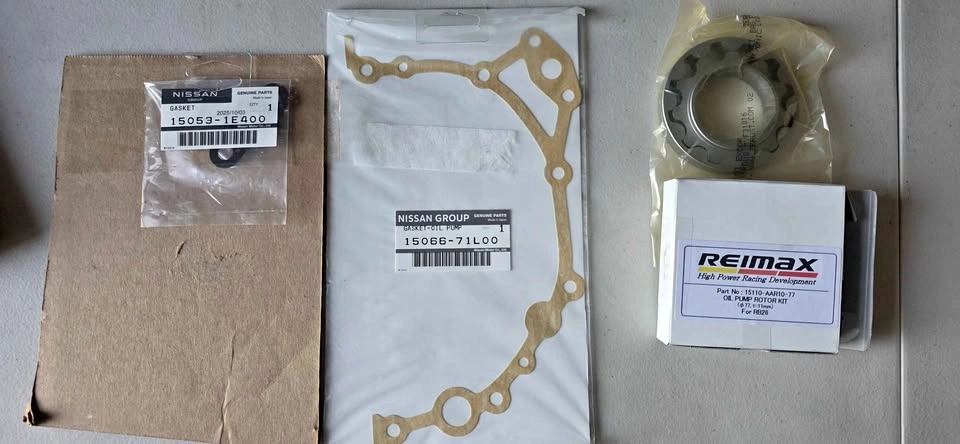 NEW Genuine REIMAX Japan RB26 Oil Pump Rotor Kit + OEM Nissan Ga