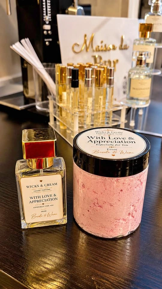 Luxury Perfume & Customized Sugar Scrub Gift Set