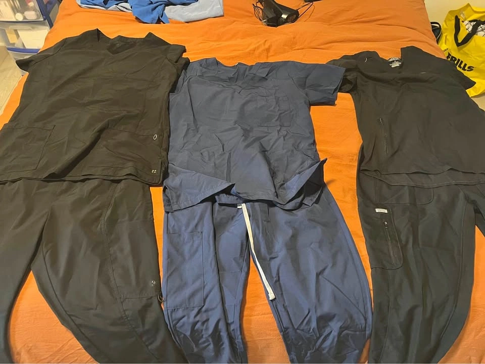 Various women’s scrubs