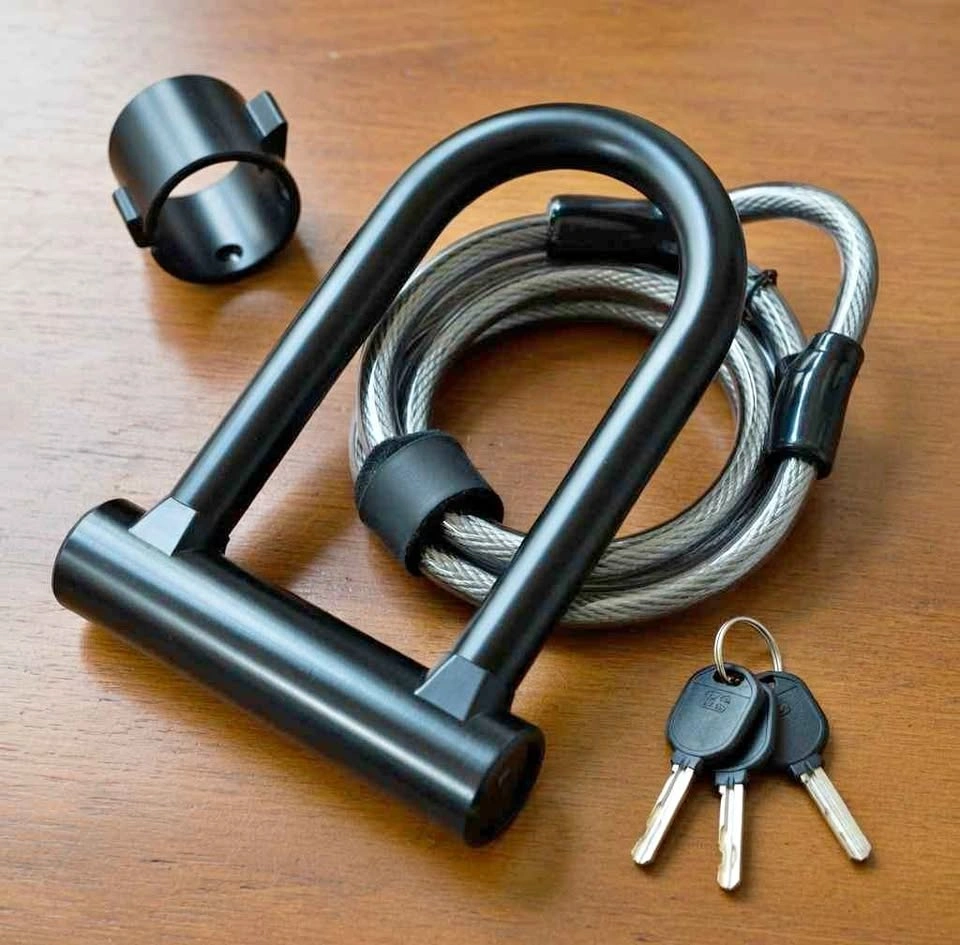 U-Lock + Cable Chain Set – Ebike/Bike Security | Diamond Rated |