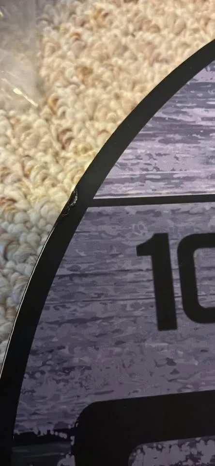 Purple wall clock image indicator(4)