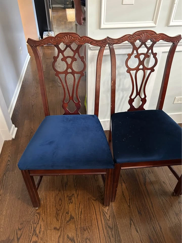 Solid Wood Dining Room Table with one leaf and 6 chairs - photo 5