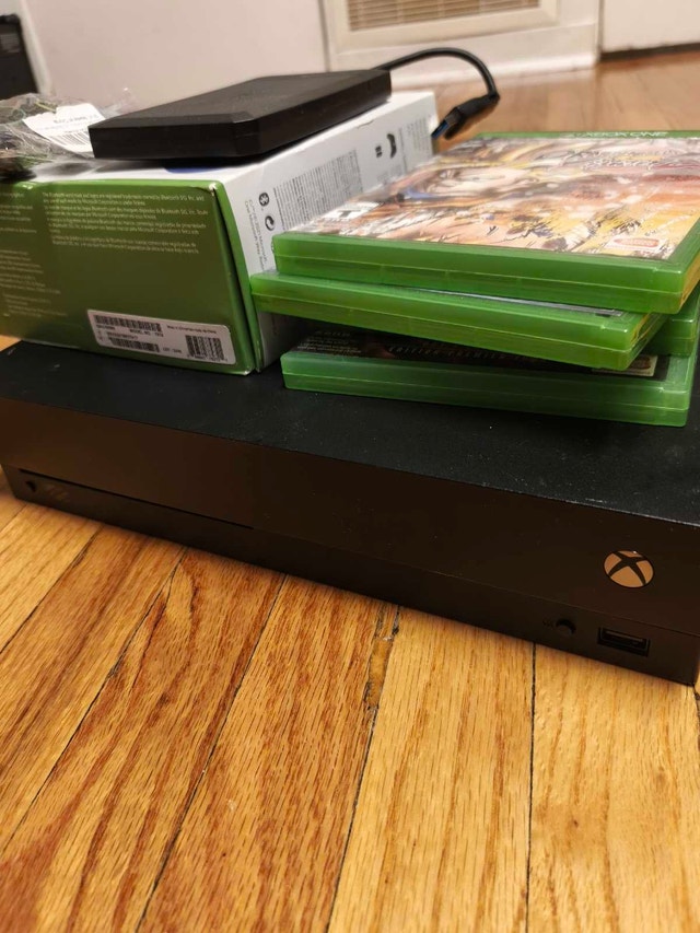 Microsoft Xbox One X Bundle with Controller and Games