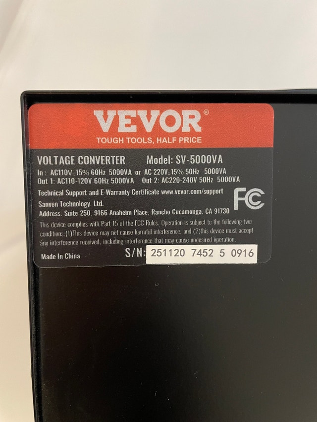 Voltage Converter Transformer, 5000W, Step Up/Down Transformer - photo 2