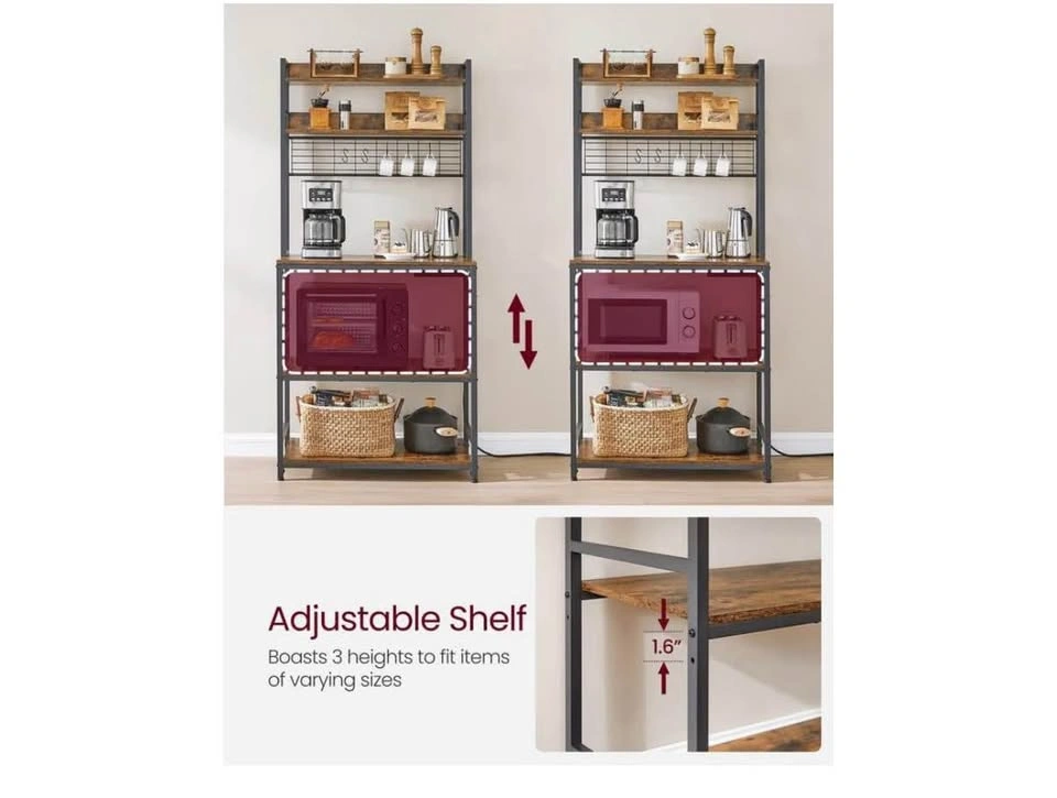 Kitchen Baker's Rack with Power Outlets (CHARCOAL GREY) 80W - photo 2