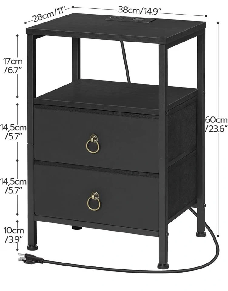 HOOBRO Nightstands with Charging Station - photo 4