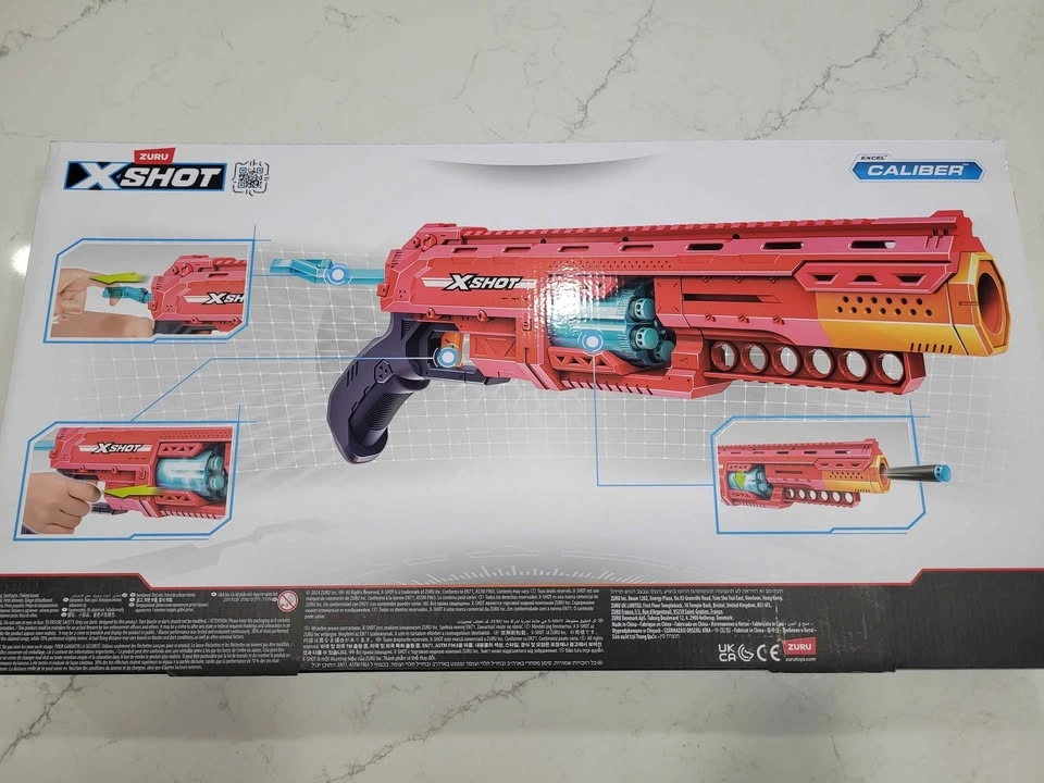 X-Shot Caliber Pump-Action Blaster (2-Pack Combo) - photo 2