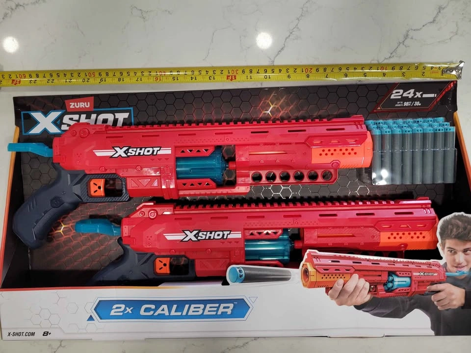 X-Shot Caliber Pump-Action Blaster (2-Pack Combo) - photo 3