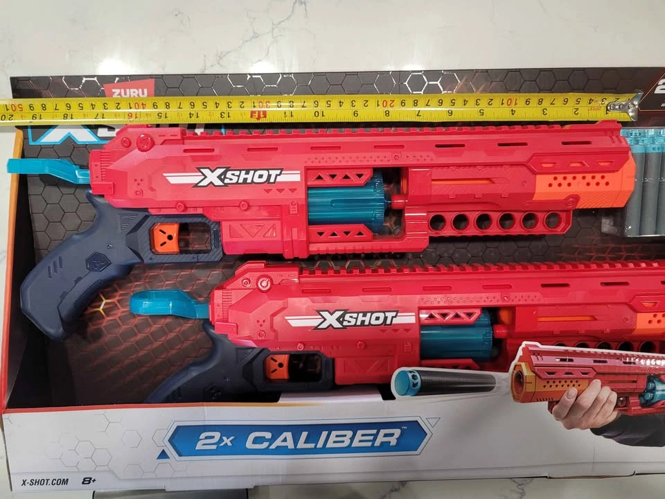 X-Shot Caliber Pump-Action Blaster (2-Pack Combo) - photo 4