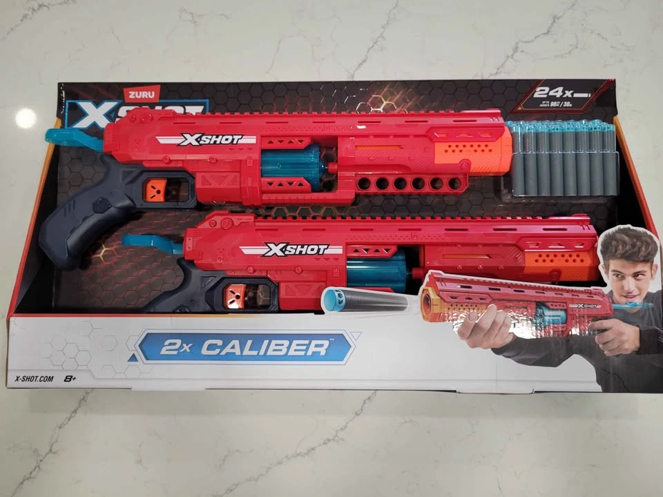 X-Shot Caliber Pump-Action Blaster (2-Pack Combo) - photo 5
