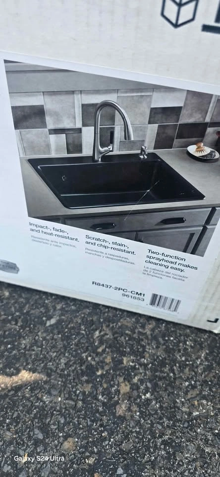 KOHLER 33-in x 22-in Composite Single Bowl Kitchen Sink - photo 2