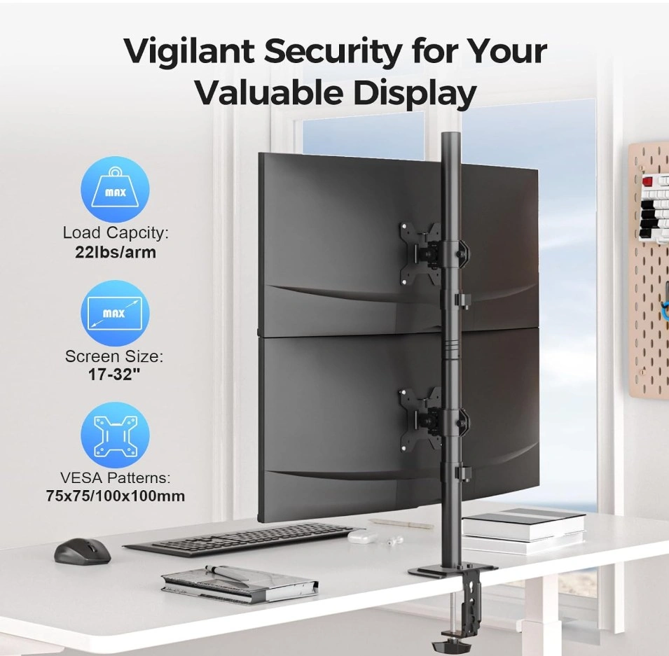 BRAND NEW: Fully Adjustable Dual Monitor Desk Mount - photo 2
