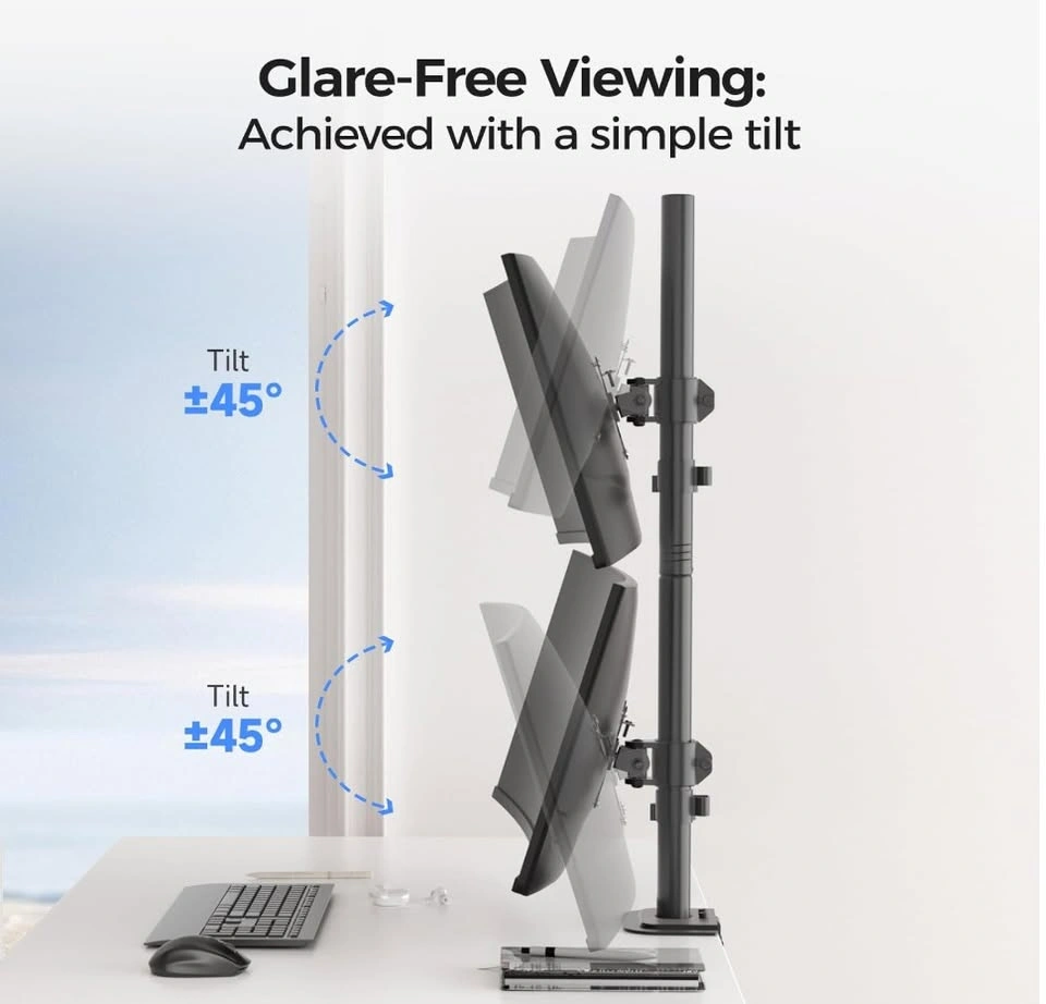 BRAND NEW: Fully Adjustable Dual Monitor Desk Mount - photo 3