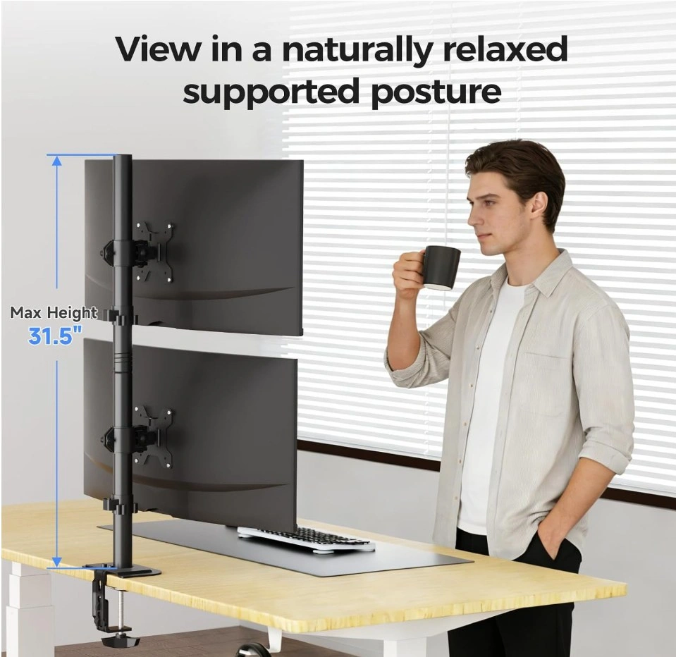 BRAND NEW: Fully Adjustable Dual Monitor Desk Mount - photo 5
