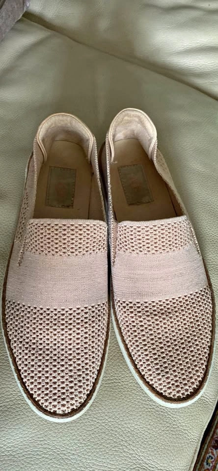 UGG Sammy Women's Slip-On Loafers Sneakers Size 8 Khaki Knit & L