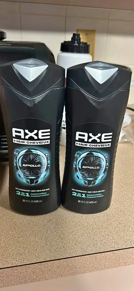 2 bottles $7 - AXE Apollo 2-in-1 Shampoo & Conditioner 2-Pack