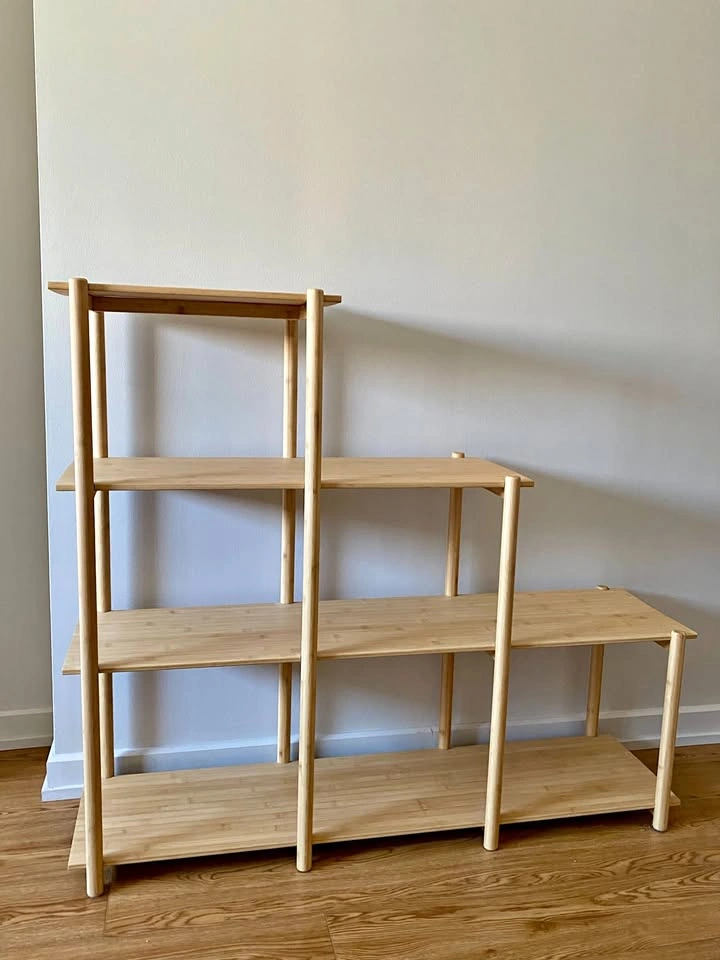 Bamboo bookshelf / room divider