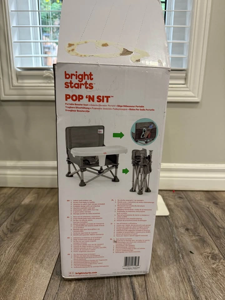Bright Starts Pop ‘N Sit Portable Booster Seat – New - photo 2