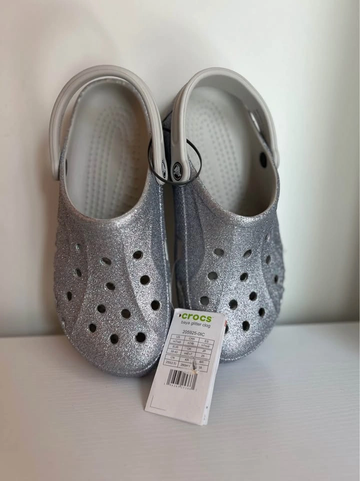 Crocs Glitter Clog Silver Sparkle Size 9- NEW - photo 4