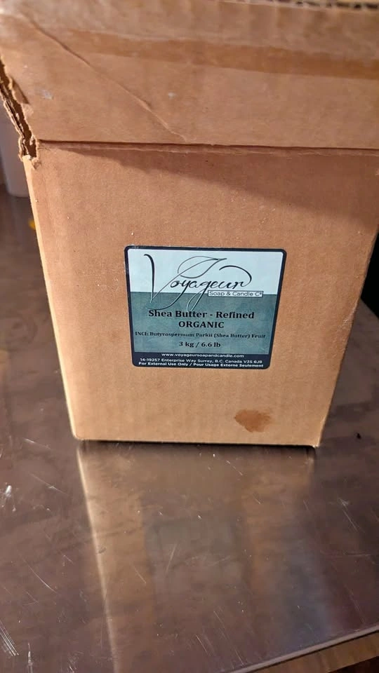 Voyageur Organic Refined Shea Butter - 3kg / 6.6 lbs
