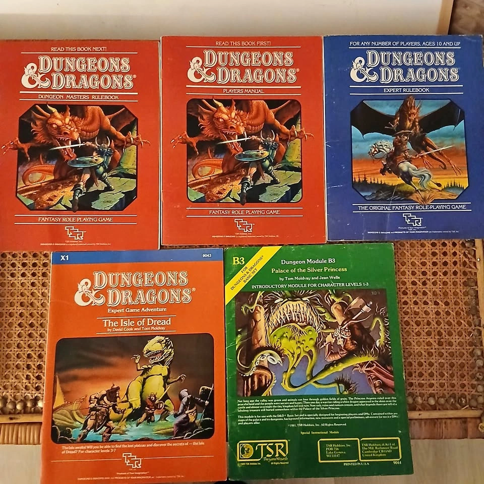 1980's Dungeons and Dragons Book Collection