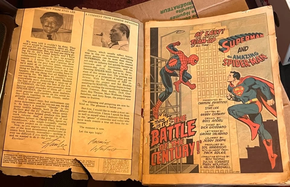1976 Superman vs. The Amazing Spider-Man Treasury Comic - photo 4