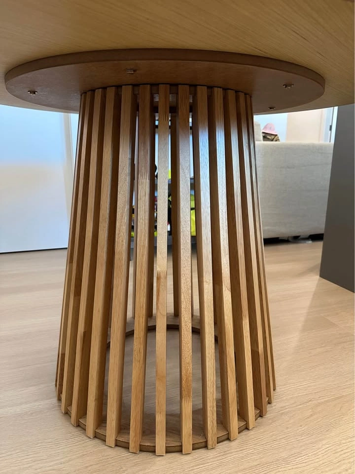 Wooden oval dining table - photo 3