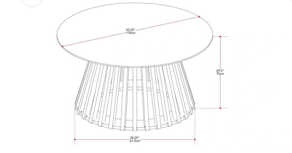 Wooden oval dining table - photo 4