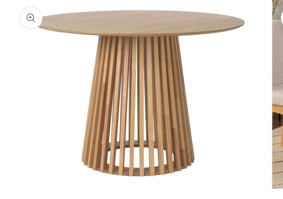 Wooden oval dining table - photo 5
