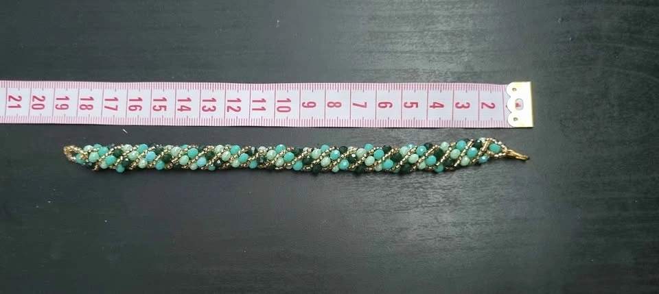 Handcrafted Crystal Spiral Bracelet - photo 2