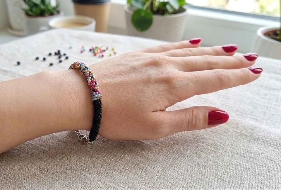 Handcrafted Beaded Bracelet. Lightweight & Trendy Gift - photo 2