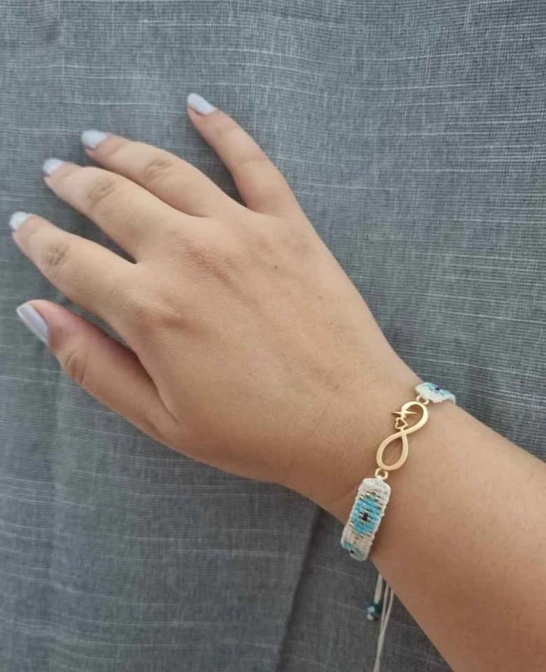 Handmade Infinity Heart Beaded Bracelet - Adjustable Boho Jewelr - photo 2