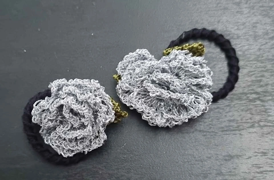 Handmade Crochet Flower Hair Ties for Girls & Toddlers - photo 3