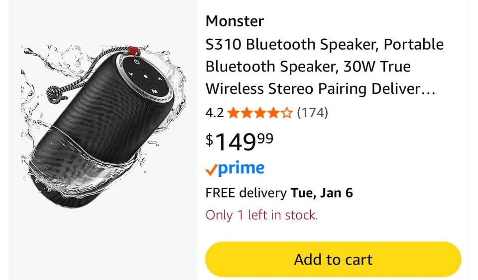 Monster s310 bluetooth speaker