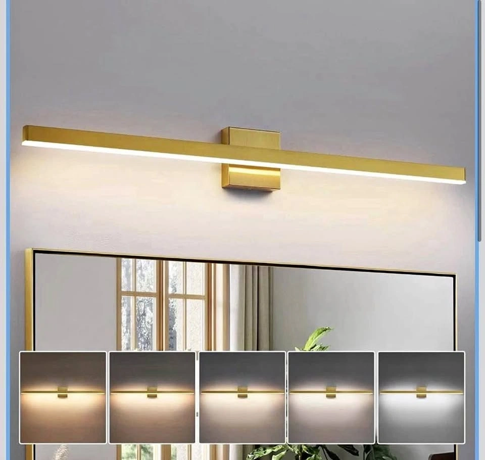 39 in. Light Modern Gold LED Vanity Light Bar Dimmable Wall Ligh
