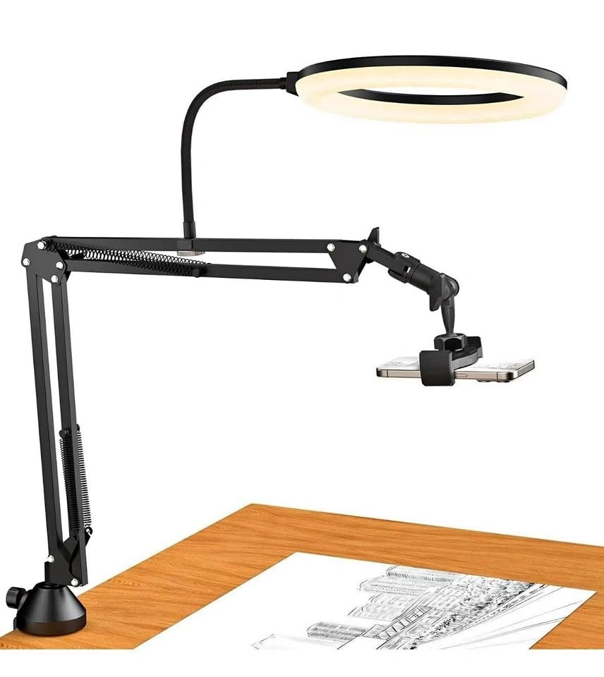 TONOR 10 Inch Ring Light Kit Boom Arm Phone Holder