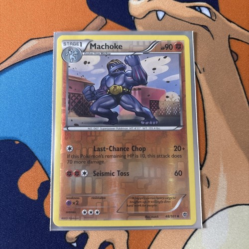 Machoke 48/101 B&W Plasma Blast REVERSE HOLO NM - photo 3