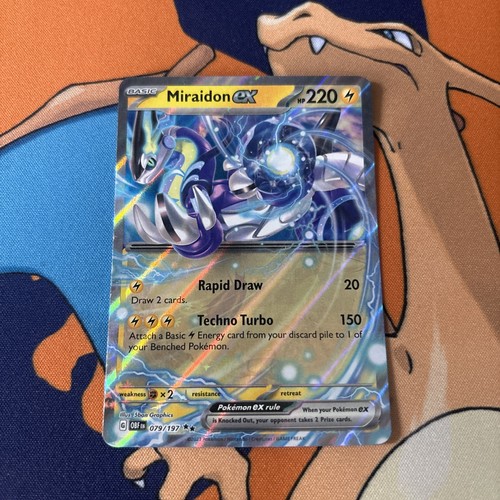 Miraidon ex 079/197 SV03: Obsidian Flames Holo NM