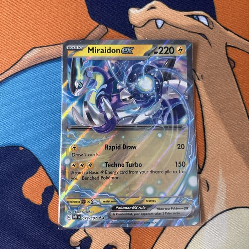 Miraidon ex 079/197 SV03: Obsidian Flames Holo NM - photo 3