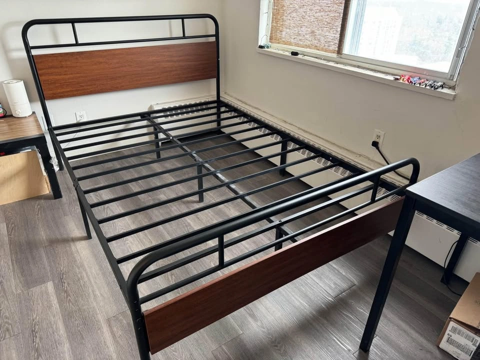 Queen metal bed frame