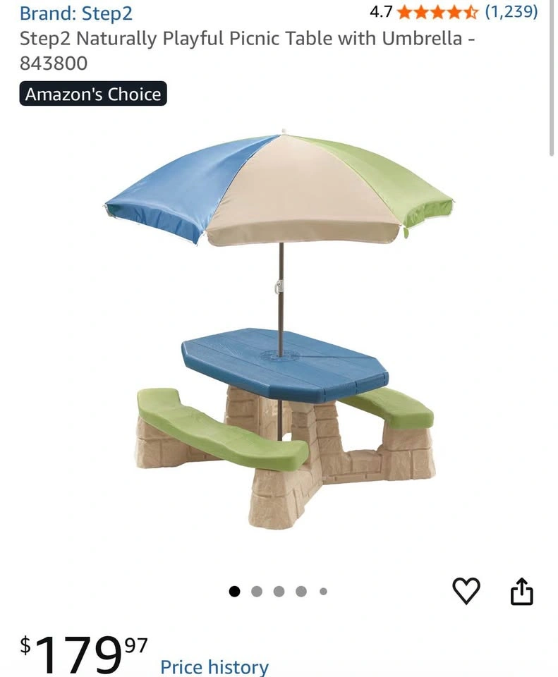 Step 1 kids picnic table - photo 4