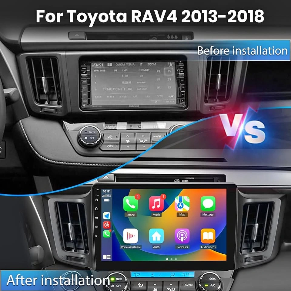New Car Radio Stereo for Toyota RAV4 10" Touch Screen