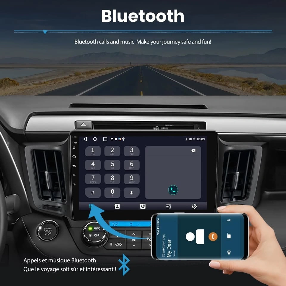 New Car Radio Stereo for Toyota RAV4 10" Touch Screen - photo 3