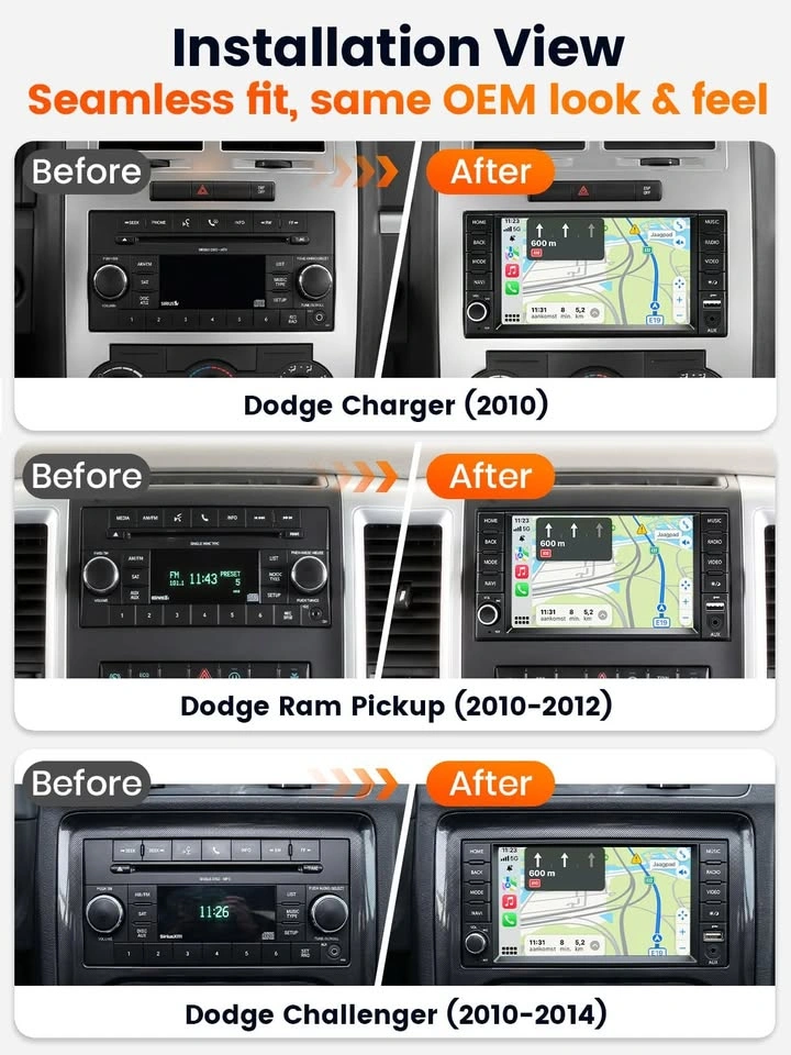 7" Car Stereo for Dodge Charger, Ram, Challenger - photo 2