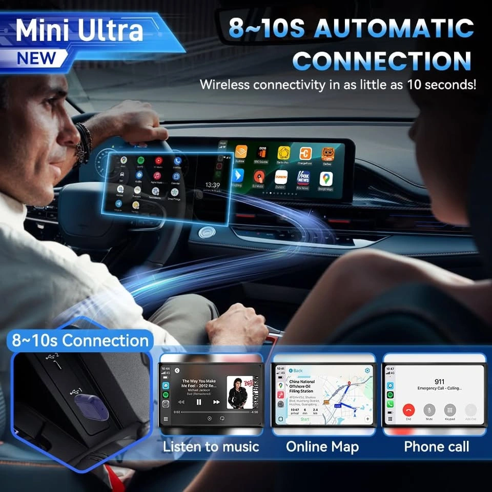 Carlinkit Mini Ultra 1 – Wireless CarPlay & Android Auto Adapter - photo 2