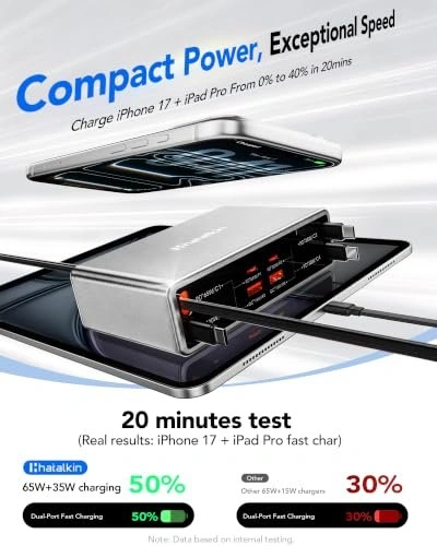 8-in-1 Charging Station with Retractable Cables - photo 2