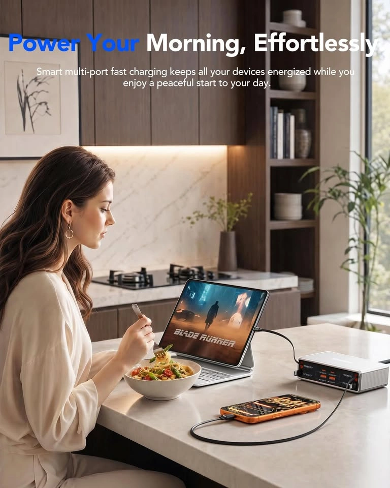 8-in-1 Charging Station with Retractable Cables - photo 5