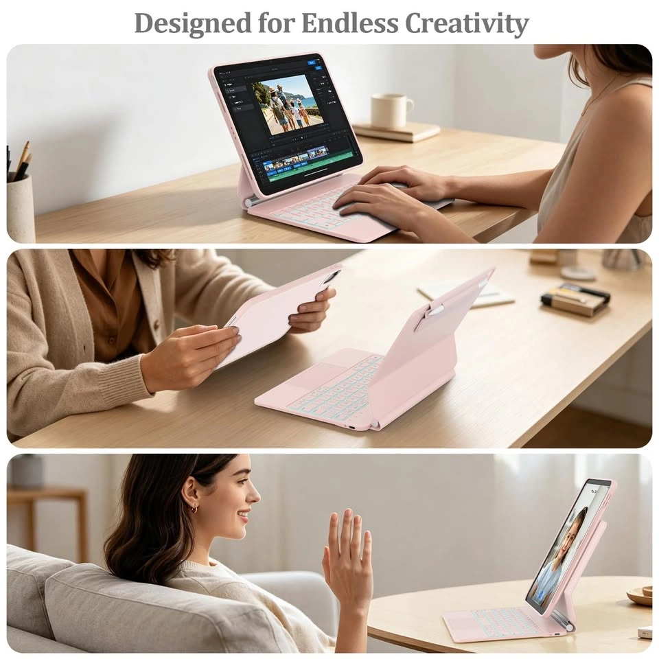New White iPad Air 11-inch Case with Keyboard - photo 5