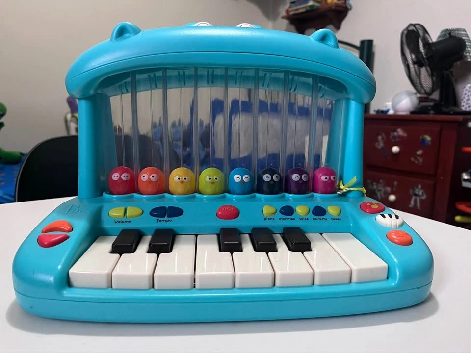 B. toys Hippo Pop Musical Toy Keyboard with Lights, Songs and Bi - photo 2
